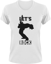Load image into Gallery viewer, Lets rock T-Shirtbass, Ladies, Mens, music, rock, Unisex