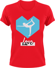 Load image into Gallery viewer, Love Yoga T-Shirtaerial yoga, hot yoga, Ladies, love, Mens, Unisex, yoga