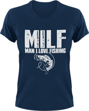 Load image into Gallery viewer, Man I Love Fishing T-Shirtfish, fisherman, fishing, Ladies, Mens, Unisex