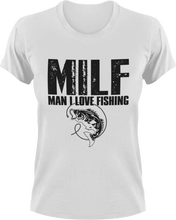 Load image into Gallery viewer, Man I Love Fishing T-Shirtfish, fisherman, fishing, Ladies, Mens, Unisex