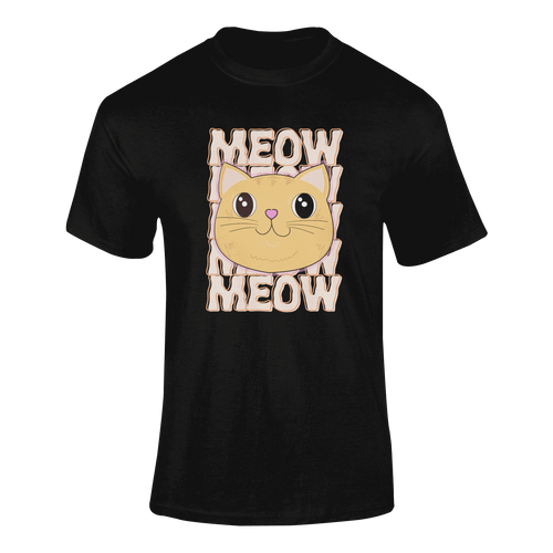 Tigger's Ark Meow Ginger Cat T-Shirtcat, cat mom, cat nip, Ladies, Mens, Michelle West, pets, Tigger's Ark, Unisex