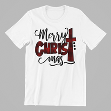 Load image into Gallery viewer, Merry Christmas T-shirtaunt, christian, christmas, kids, Ladies, Mens, mom, motivation, neice, nephew, sister, uncle, Unisex