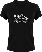 Load image into Gallery viewer, Merry Christmas 2 T-Shirtchristmas, Ladies, Mens, Merry Christmas, snow, Unisex