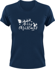 Load image into Gallery viewer, Merry Christmas 2 T-Shirtchristmas, Ladies, Mens, Merry Christmas, snow, Unisex