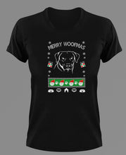 Load image into Gallery viewer, Merry Woofmas 1 T-Shirtanimals, dog, Ladies, Mens, Unisex