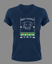 Load image into Gallery viewer, Merry Woofmas 1 T-Shirtanimals, dog, Ladies, Mens, Unisex
