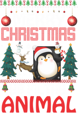 Load image into Gallery viewer, Merry Christmas Ya Filthy Animals T-Shirtanimal, christmas, Ladies, Mens, Merry Christmas, penguin, snow, Unisex