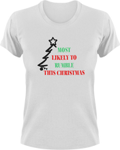 Load image into Gallery viewer, Most Likely To Rumble This Christmas T-Shirtchristmas, Ladies, Mens, Unisex