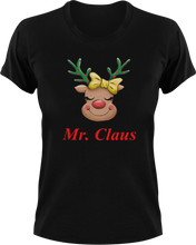 Load image into Gallery viewer, Mr. Claus Christmas Reindeer T-Shirtanimal, animals, christmas, Ladies, Mens, Merry Christmas, reindeer, Unisex