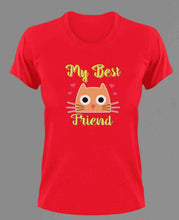 Load image into Gallery viewer, My Best Cat Friend T-Shirtanimals, cat, dog, Ladies, Mens, pets, Unisex
