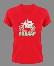 Load image into Gallery viewer, My Corgi Loves To Go Braaap T-Shirtanimals, dog, Ladies, Mens, pets, Unisex