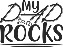 Load image into Gallery viewer, My dad rocks T-Shirtdad, Fathers day, funny, Ladies, Mens, rock, Unisex