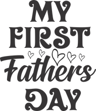 Load image into Gallery viewer, My first fathers day T-Shirtdad, Fathers day, funny, Ladies, Mens, Unisex