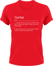 Load image into Gallery viewer, Nurse T-Shirtjob, Ladies, Mens, noun, nurse, Unisex