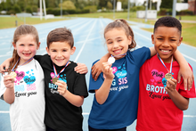 Load image into Gallery viewer, Pink or Blue Brother Loves You Kids T-shirtboy, christian, gender reveal, girl, kids, neice, nephew