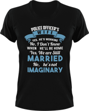 Load image into Gallery viewer, Police officers wife T-ShirtLadies, Mens, police, Police Officer, Unisex, wife