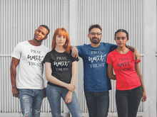 Load image into Gallery viewer, Pray Wait Trust T-shirtchristian, Ladies, Mens, motivation, prayer, Unisex