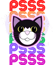 Load image into Gallery viewer, Tigger's Ark Pspsps Rainbow Tux Cat T-Shirtcat, cat mom, cat nip, Ladies, Mens, Michelle West, pets, Tigger's Ark, Unisex