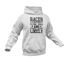 Load image into Gallery viewer, Racer Caution Flying Tires Hoodie
