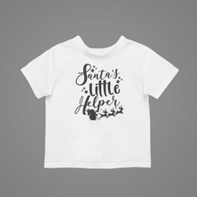 Load image into Gallery viewer, Santa's Little Helper Kids T-Shirt 2animal, animals, boy, christmas, elf, girl, kids, Merry Christmas, neice, nephew