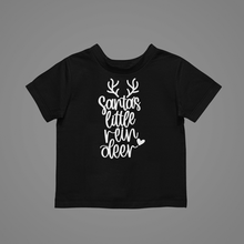 Load image into Gallery viewer, Santa's little Reindeer Kids T-Shirtanimal, animals, boy, christmas, girl, kids, Merry Christmas, neice, nephew, reindeer