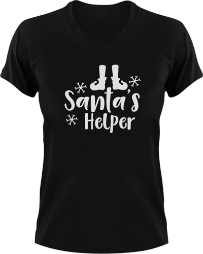 Santa's Helper T-Shirtchristmas, helper, Ladies, Mens, Santa, snow, Unisex