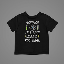 Load image into Gallery viewer, Science It's Like Magic Kids T-Shirtboy, dog, girl, kids, neice, nephew, school, science
