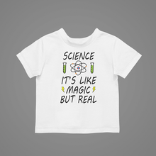 Load image into Gallery viewer, Science It's Like Magic Kids T-Shirtboy, dog, girl, kids, neice, nephew, school, science