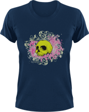 Load image into Gallery viewer, Skull in leaves T-ShirtLadies, leaves, Mens, skulls, Unisex