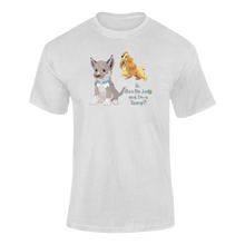 Load image into Gallery viewer, So... She's The Lady, I'm A Tramp T-Shirtanimal, animals, dog, dyzynu, Ladies, Mens, Unisex