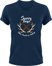 Load image into Gallery viewer, Sorry Boys This Rack Is Taken T-Shirtcouple, couples, hunt, hunter, hunting, Ladies, Mens, Unisex