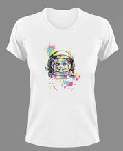 Load image into Gallery viewer, Space Cat T-Shirtanimals, astronaut, cat, dog, Ladies, Mens, pets, space, Unisex
