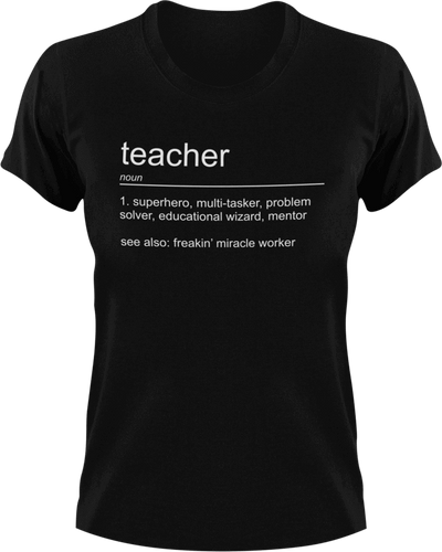 Teacher T-Shirtjob, Ladies, Mens, noun, school, teacher, Unisex