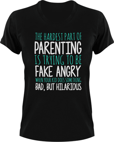 The hardest part about parenting T-Shirtdad, family, fatherhood, Fathers day, funny, Ladies, Mens, mom, parenting, Unisex