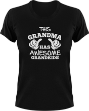 Load image into Gallery viewer, This Grandma Has Awesome Grandkids T-Shirtfamily, grandchild, grandma, Ladies, Mens, Unisex