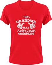 Load image into Gallery viewer, This Grandma Has Awesome Grandkids T-Shirtfamily, grandchild, grandma, Ladies, Mens, Unisex