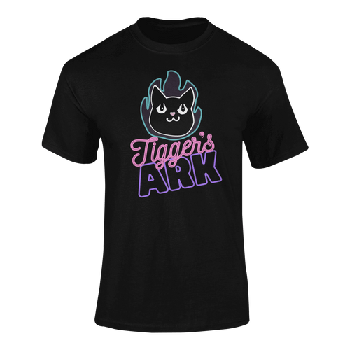 Tigger's Ark Flame Logo T-Shirtcat, cat mom, cat nip, Ladies, Mens, Michelle West, pets, Tigger's Ark, Unisex