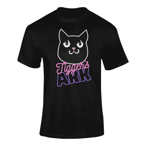 Tigger's Ark Purple Logo T-Shirtcat, cat mom, cat nip, Ladies, Mens, Michelle West, pets, Tigger's Ark, Unisex