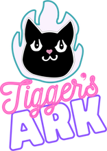 Load image into Gallery viewer, Tigger's Ark Flame Logo T-Shirtcat, cat mom, cat nip, Ladies, Mens, Michelle West, pets, Tigger's Ark, Unisex