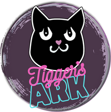 Load image into Gallery viewer, Tigger's Ark Grey Logo T-Shirtcat, cat mom, cat nip, Ladies, Mens, Michelle West, pets, Tigger's Ark, Unisex