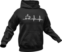Load image into Gallery viewer, Coffee Heartbeat Hoodie