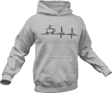 Load image into Gallery viewer, Coffee Heartbeat Hoodie