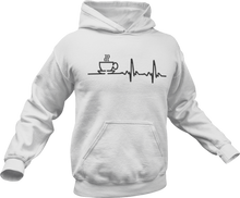 Load image into Gallery viewer, Coffee Heartbeat Hoodie