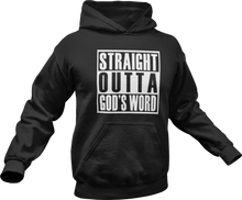 Load image into Gallery viewer, Straight Outta God's Word Hoodie in Black