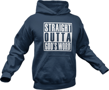 Load image into Gallery viewer, Straight Outta God's Word Hoodie in Navy