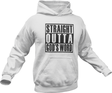 Load image into Gallery viewer, Straight Outta God's Word Hoodie in White