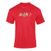 Load image into Gallery viewer, Vintage Hockey Player Silhouettes T-ShirtLadies, Mens, Unisex, Wolves Ice Hockey