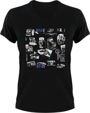 Load image into Gallery viewer, Vintage Cameras T-ShirtLadies, Mens, photo, photographer, photography, photoshop, Unisex, vintage