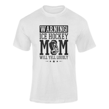 Load image into Gallery viewer, Warning! Ice Hockey Mom T-ShirtLadies, Mens, Unisex, Wolves Ice Hockey