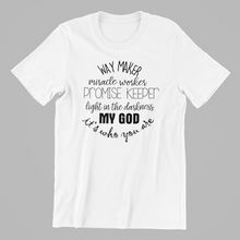 Load image into Gallery viewer, Way Maker Miracle Worker T-shirtchristian, dad, family, Ladies, Mens, Unisex